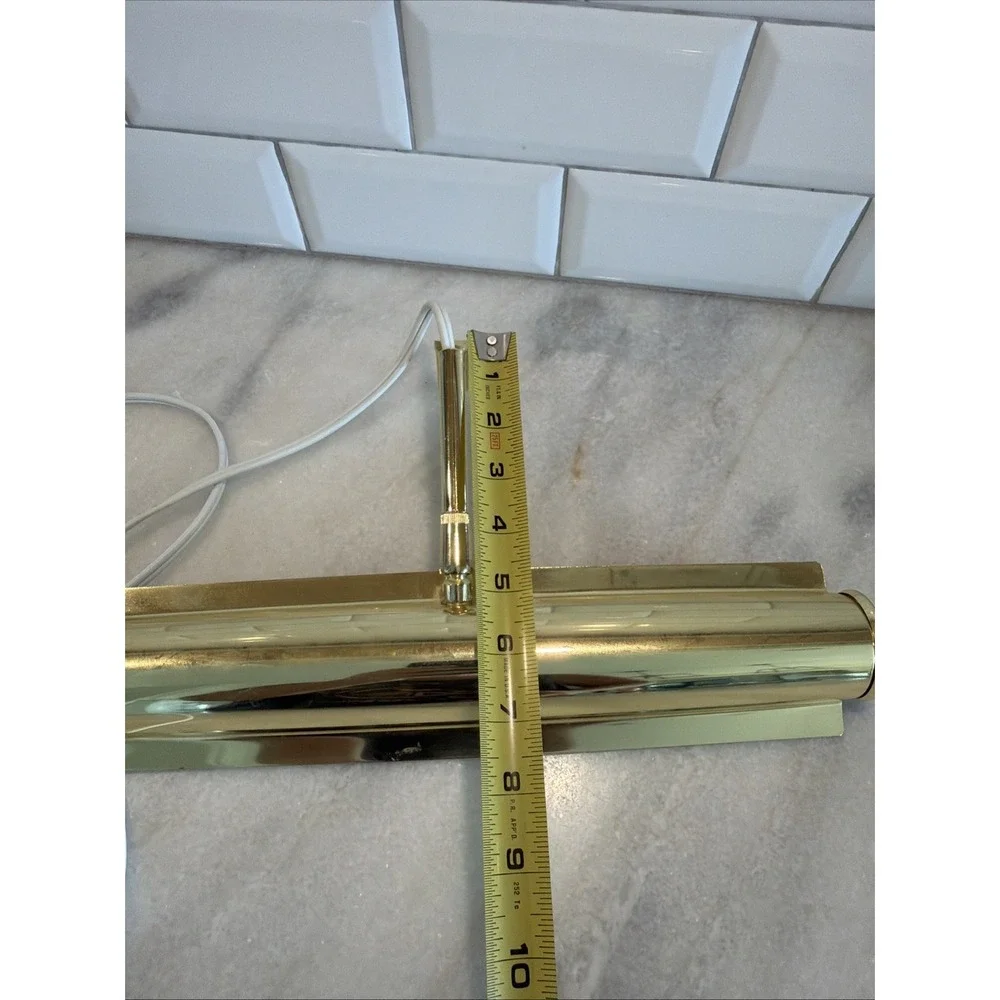 Vintage Gold Tone Art Light 14in Double Bulb ES003